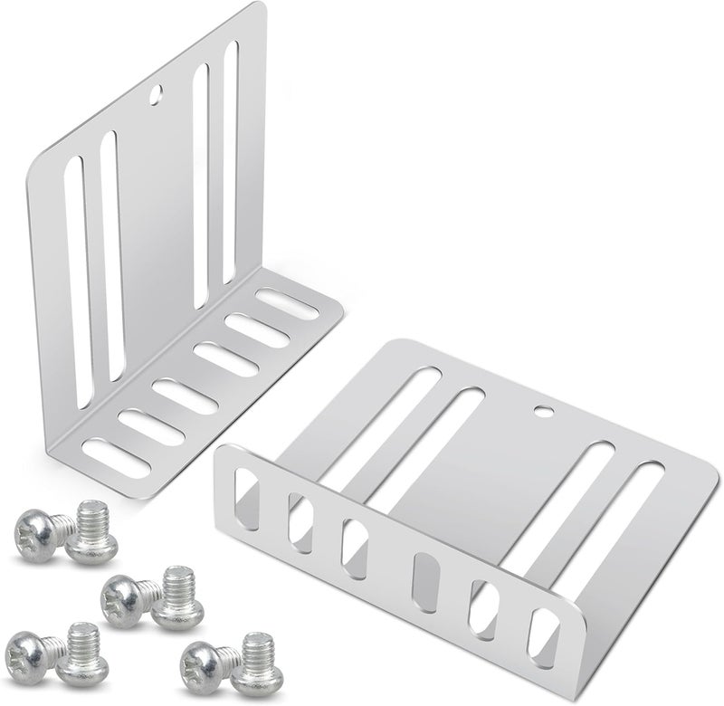 NuIth Double DIN Installation Kit, Universal Fit Metal Radio/DVD Player/Fitting Cage Mounting Bracket, Car Stereo Mounting Frame W/ Screws, 2.8x3x0.9 Inches - Image 1